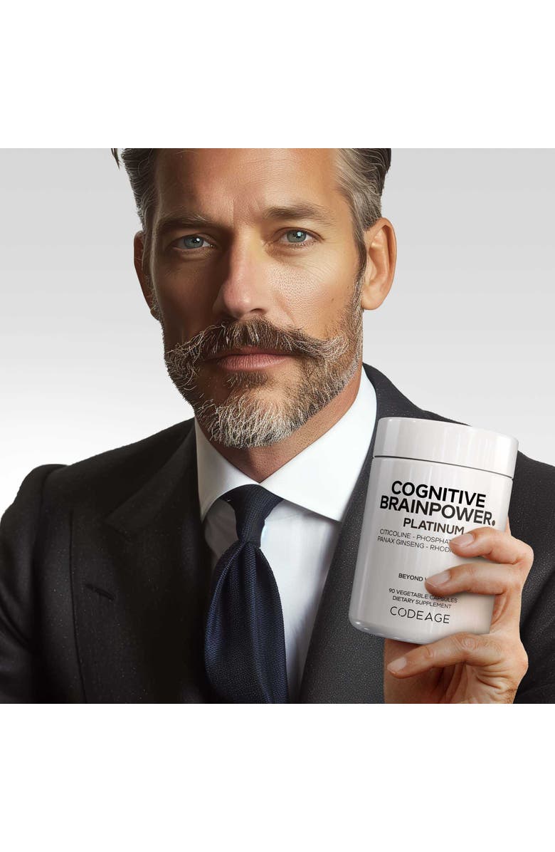 Codeage Cognitive Brainpower Platinum, Cognizin Citicoline Supplement, Alternate, color, 