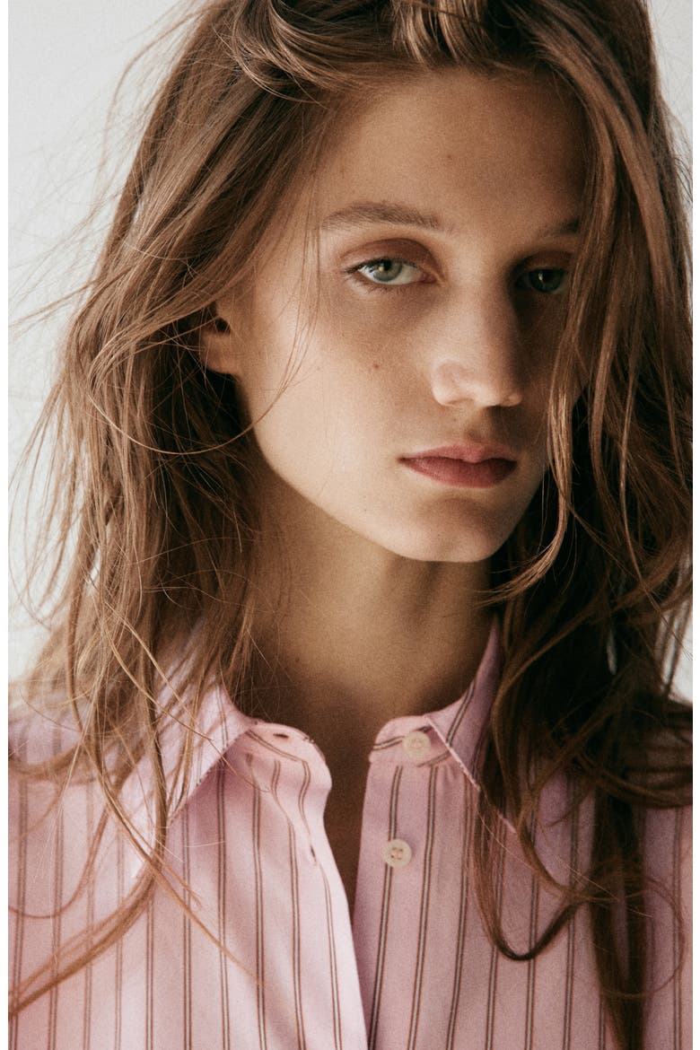 Stripe Shirt, Alternate, color, PINK