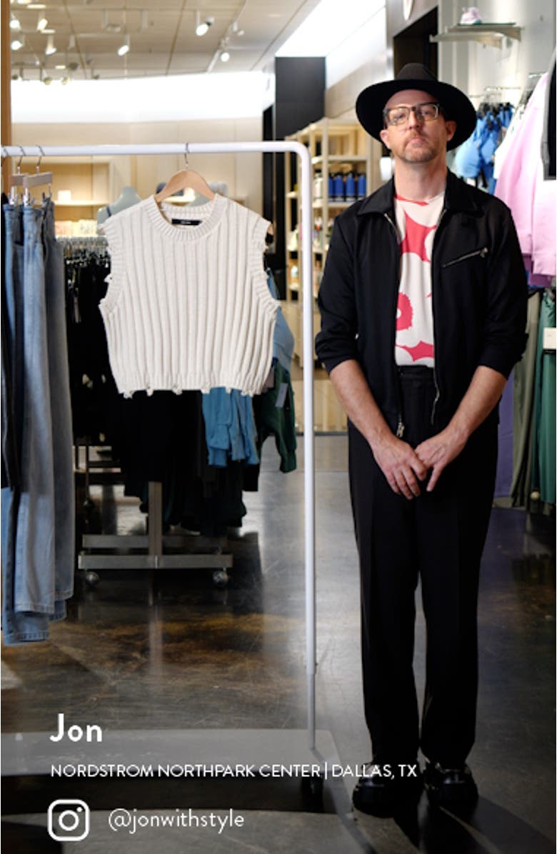 Danna Distressed Sleeveless Sweater, sales video thumbnail