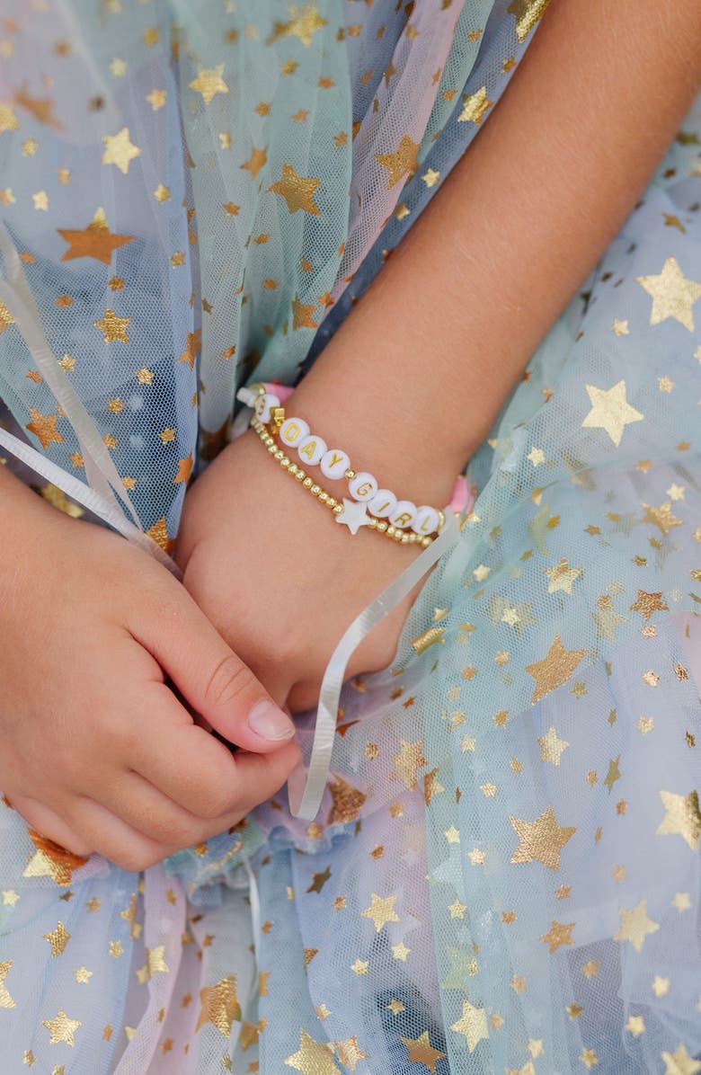 Bits & Bows Birthday Girls' Bracelet Gift Set, Alternate, color, Pink