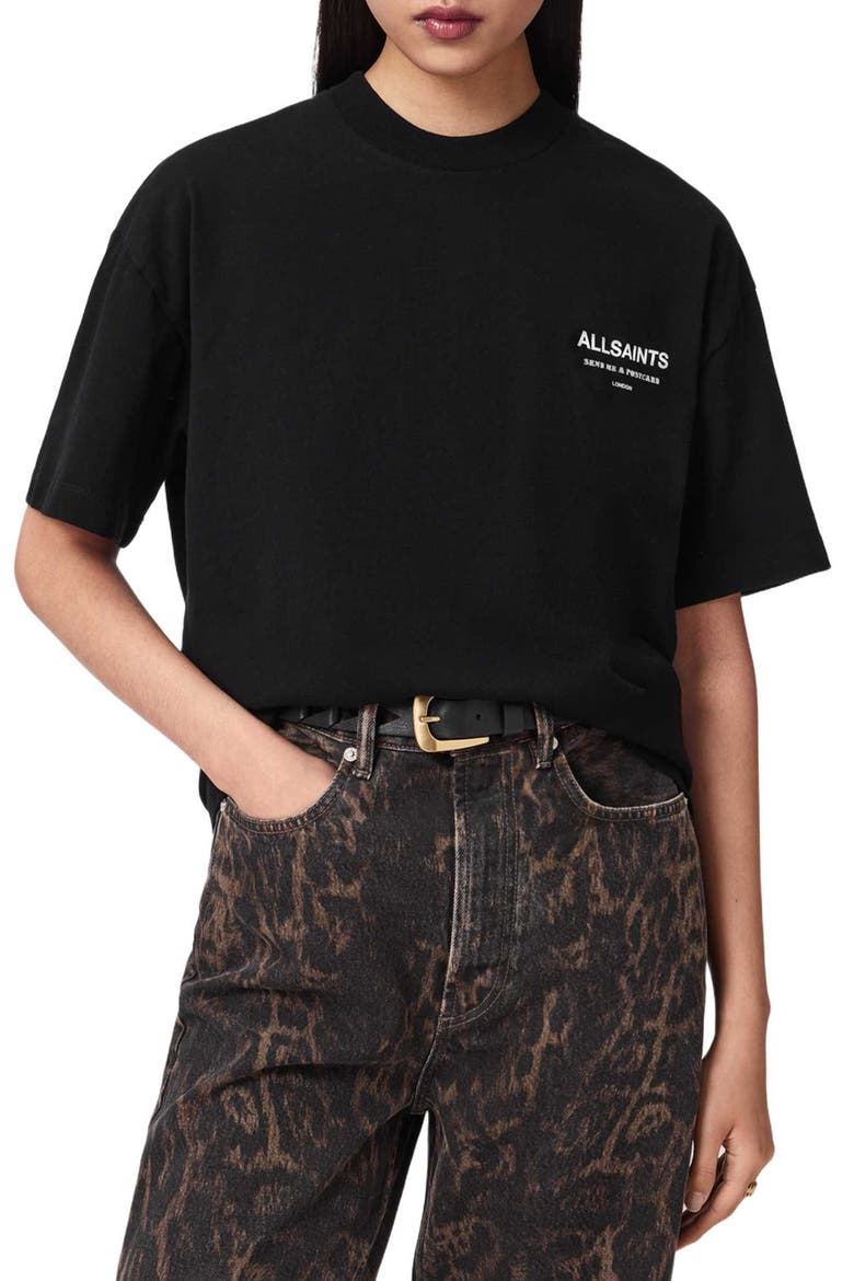 Dreamer Etta Oversize Cotton Graphic T-Shirt, Main, color, BLACK