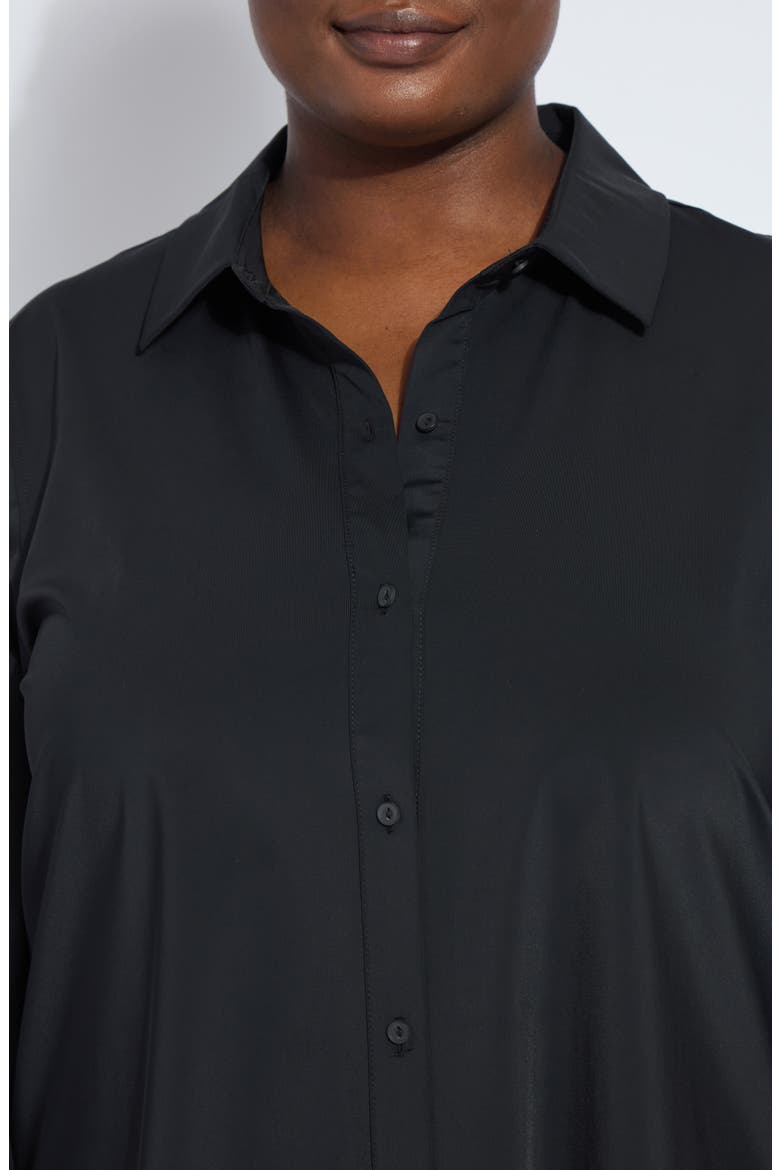 Connie Slim Fit Button-Up Shirt, Alternate, color, BLACK