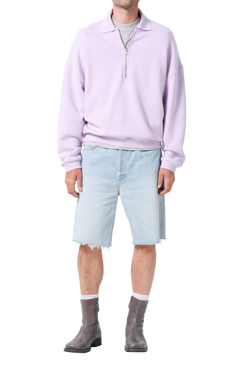 AGOLDE Anson Cutoff Denim Shorts, Alternate, color, Ruse Pale Ind - Cut Hem