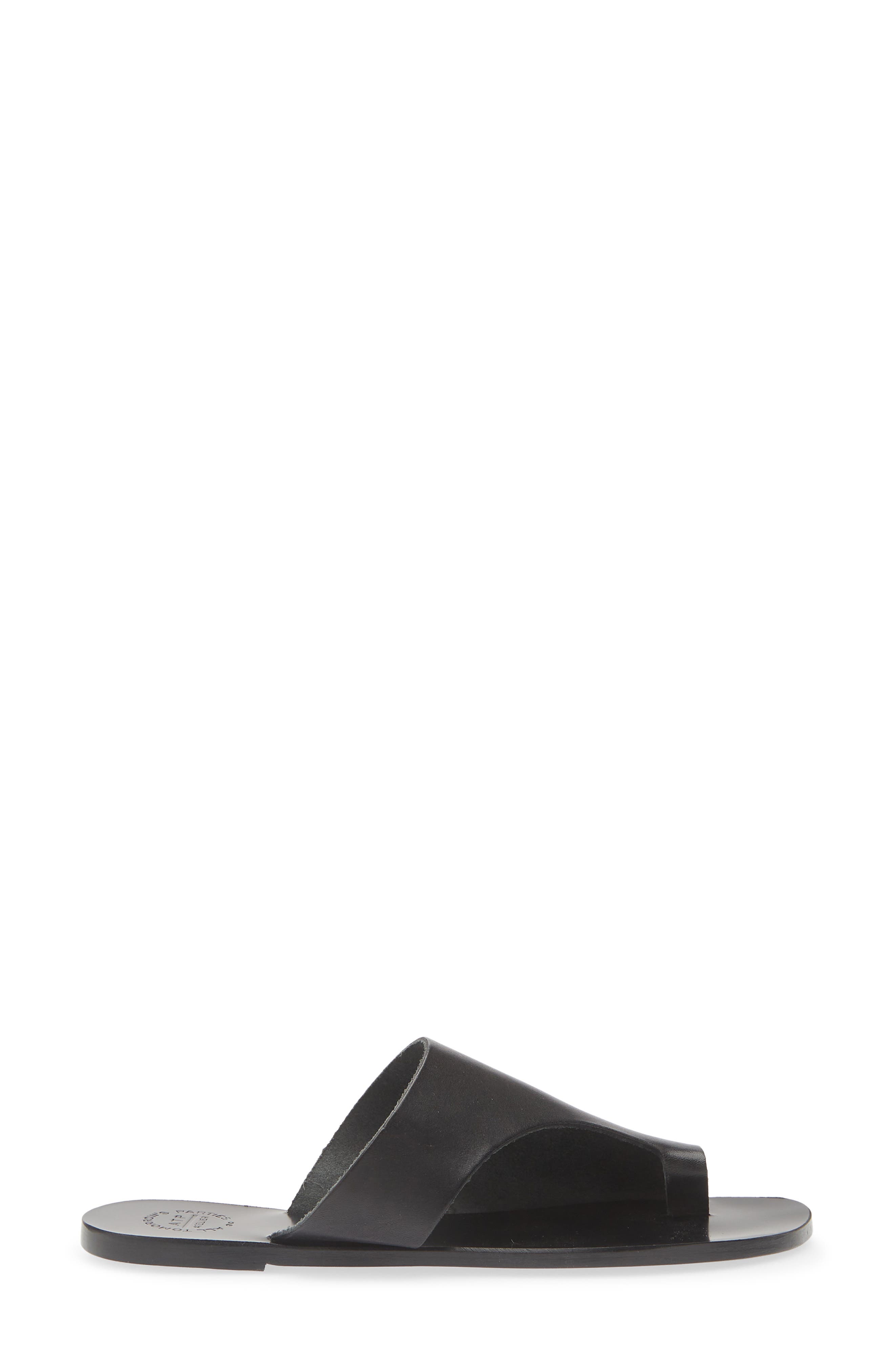 ATP ATELIER Rosa Toe Loop Sandal, Alternate, color, Black