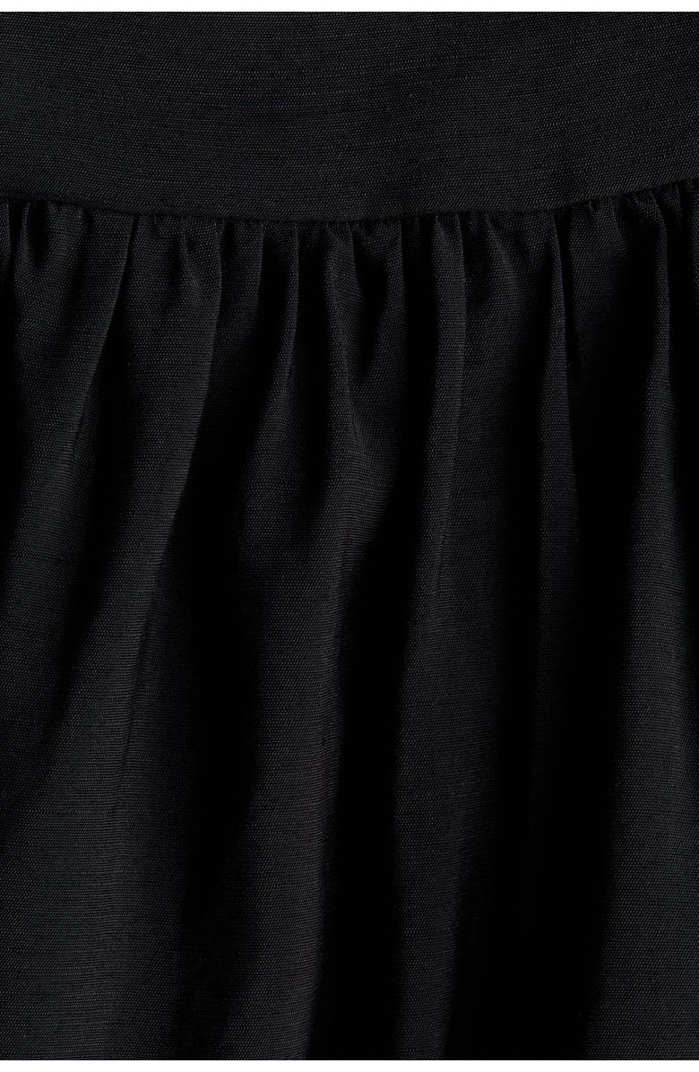 H&M Tie-strap Midi Dress, Alternate, color, Black