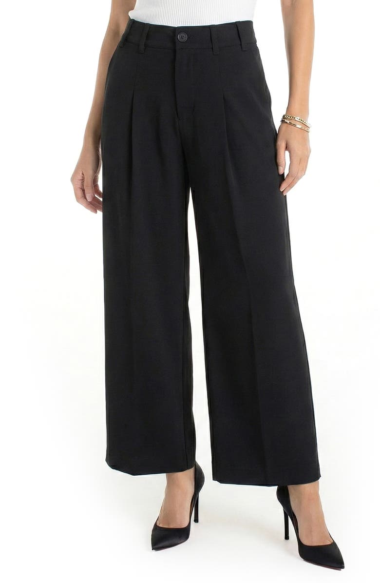 Liverpool Los Angeles Pleated Wide Leg Ankle Pants, Main, color, 