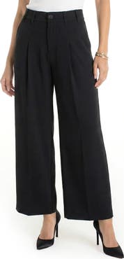 Liverpool Los Angeles Pleated Wide Leg Ankle Pants