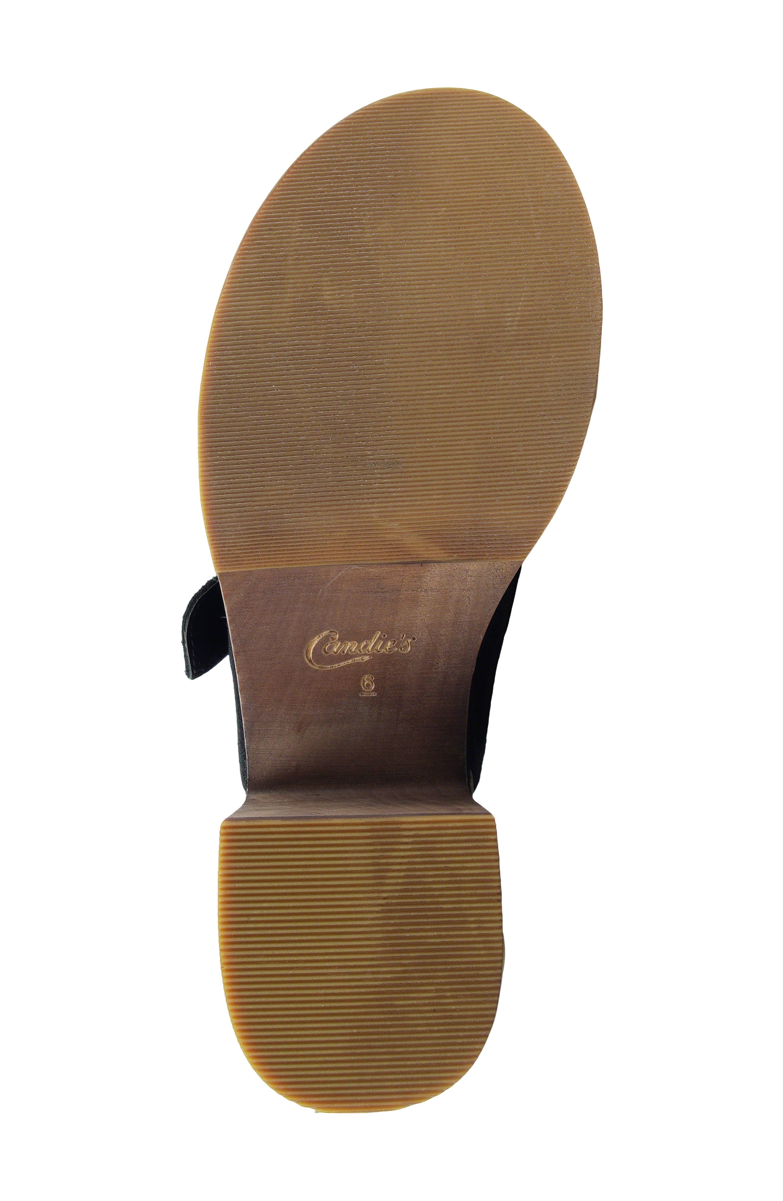 Candie's Booyah Platform Clog, Alternate, color, Black Suede