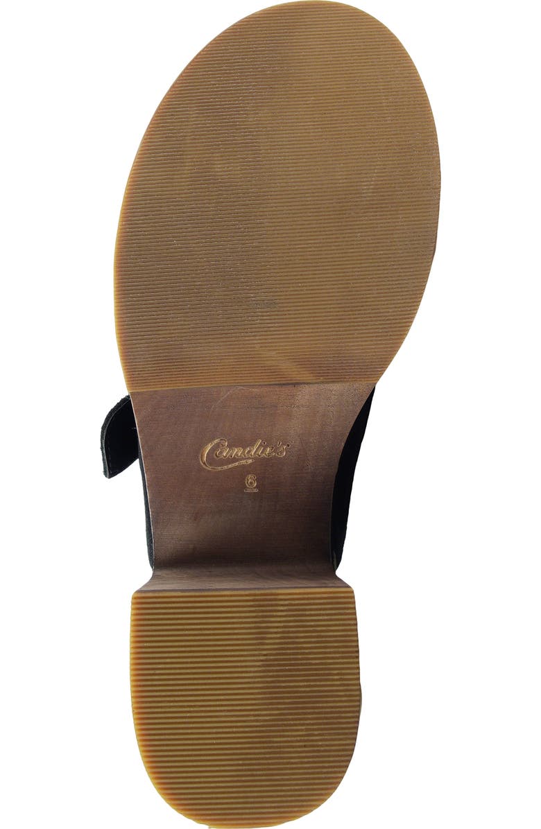 Candie's Booyah Platform Clog, Alternate, color, Black Suede