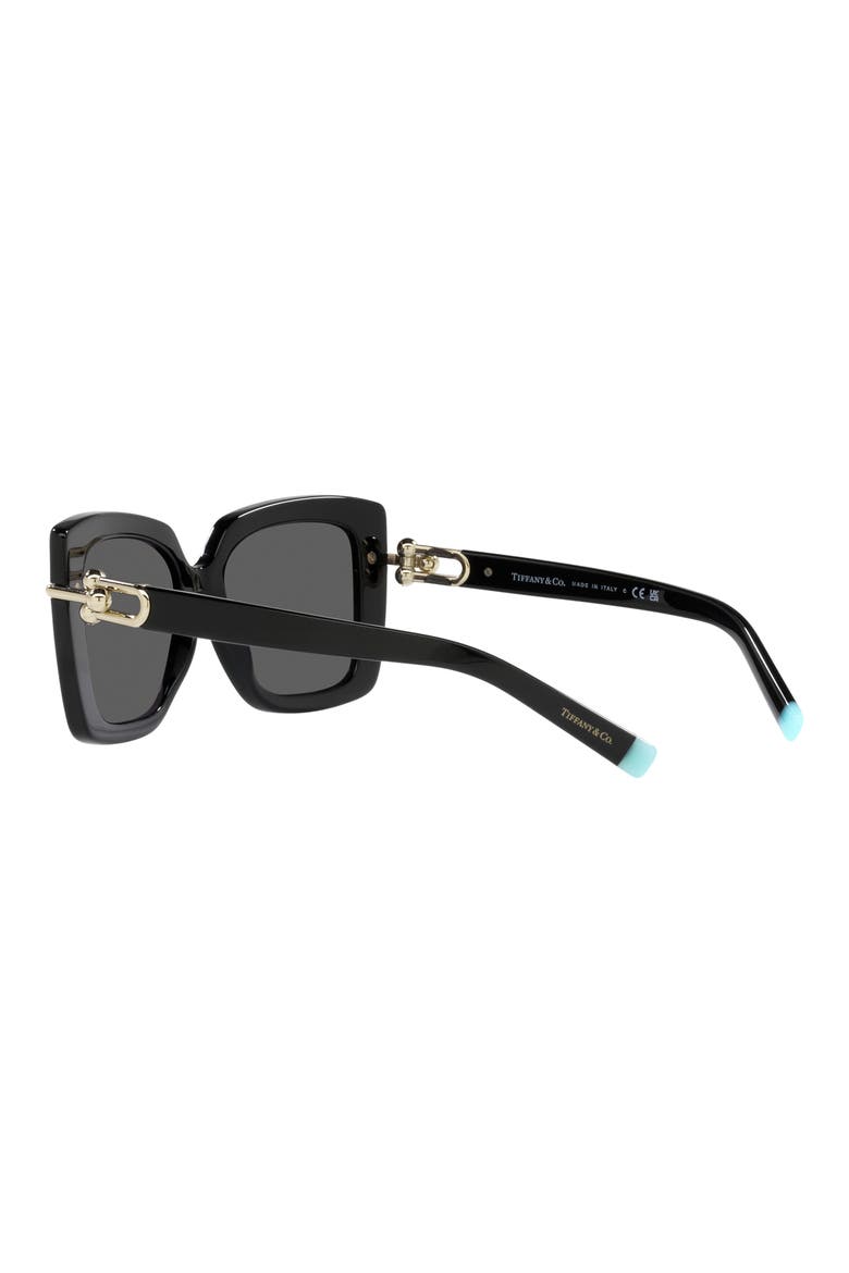 53mm Butterfly Sunglasses, Alternate, color, BLACK
