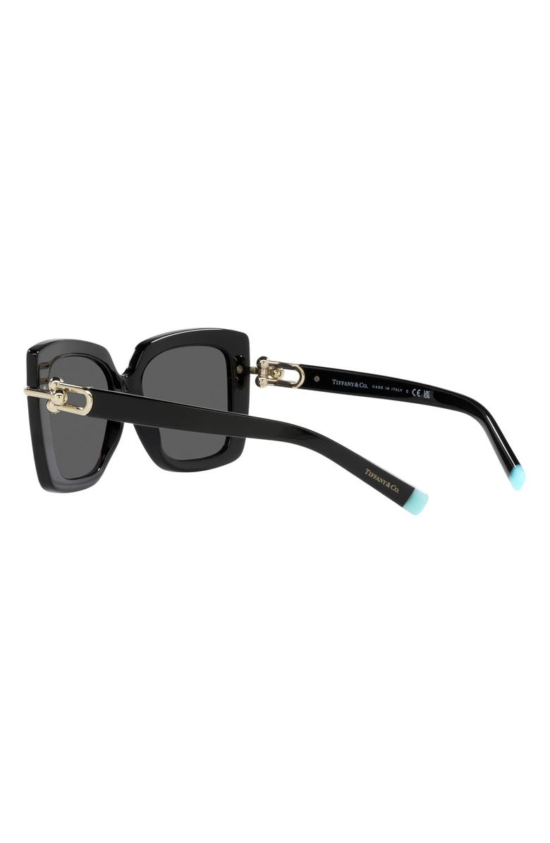 Tiffany & Co. 53mm Butterfly Sunglasses, Alternate, color, Black