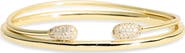 ARGENTO VIVO Set of 2 Cuff Bangle Bracelets