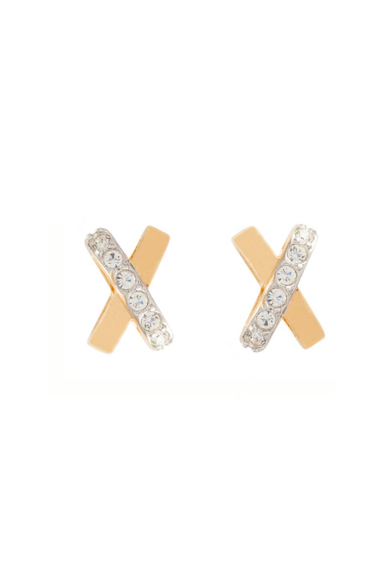 1980s Vintage Nina Ricci Crossover Earrings, Main, color, Ninna Ricci