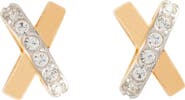 Susan Caplan 1980s Vintage Nina Ricci Crossover Earrings