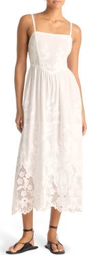 Vitamin A® Flora Embroidered Sleeveless Cover-Up Maxi Dress