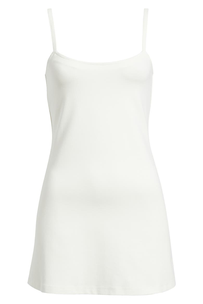 Spaghetti Strap Slip Minidress, Alternate, color, WHITE
