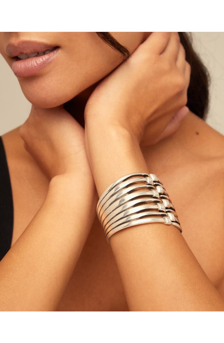 UNODE50 Nailhead Accent Bracelet, Alternate, color, Silver