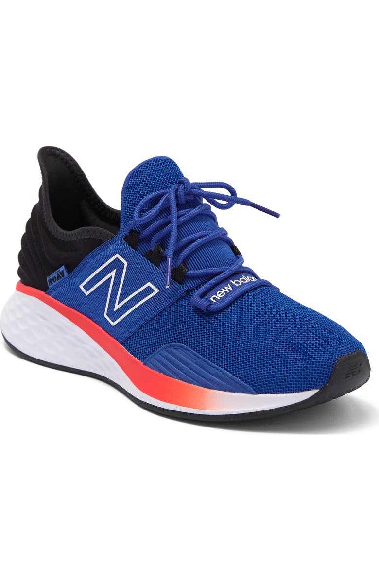 New Balance Fresh Foam Roav Knit Sneaker, Main, color, Team Royal/ Neo Flame