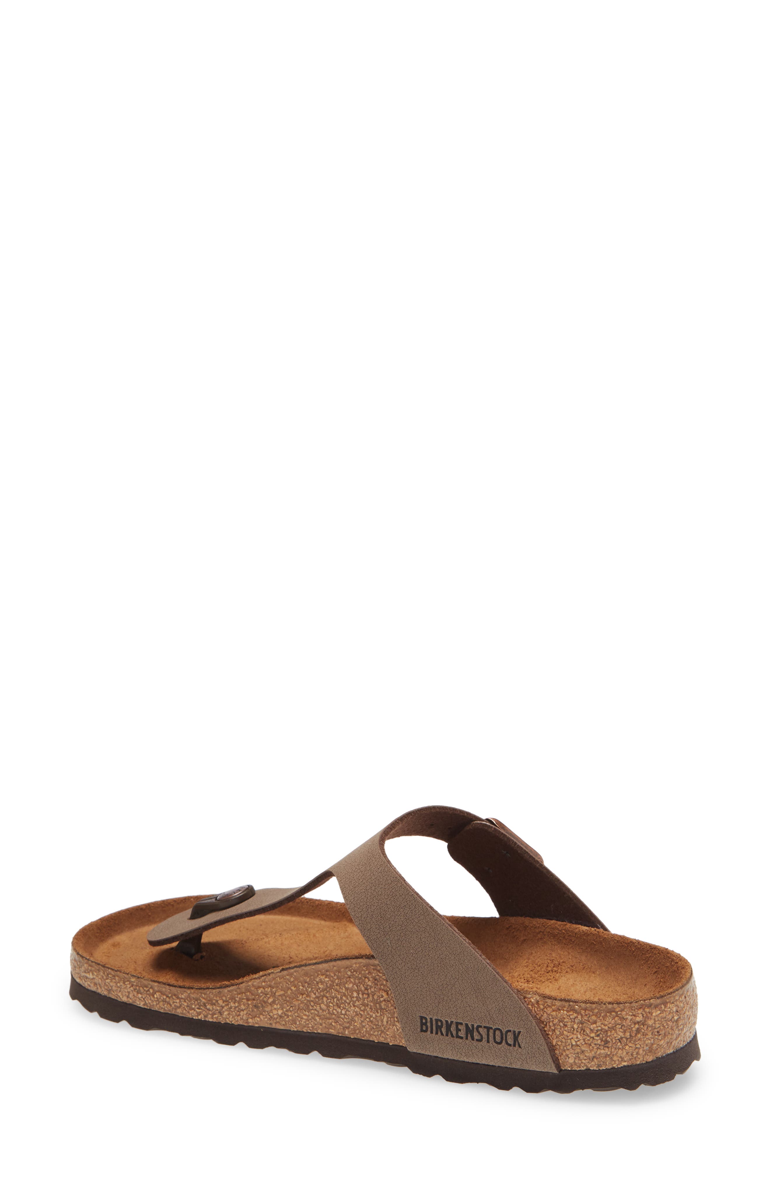 Birkenstock Gizeh Birko-Flor Sandal, Alternate, color, Brown