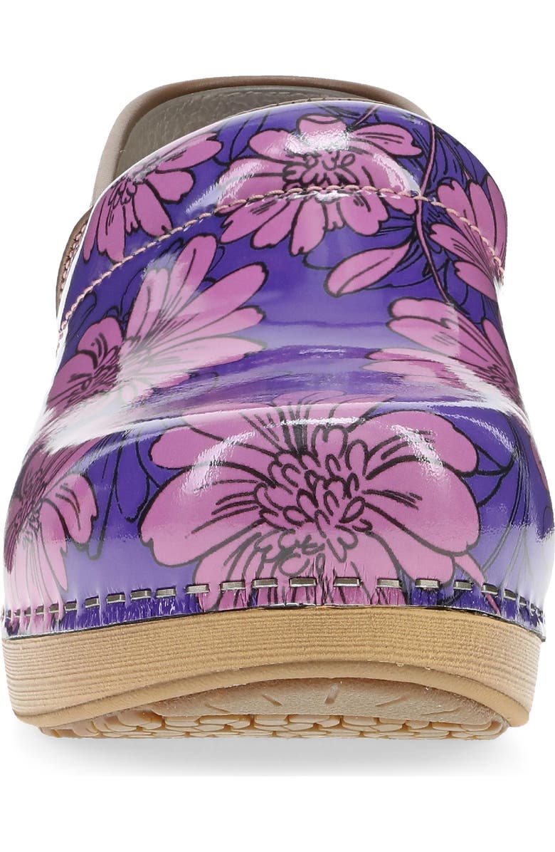 Dansko XP 2.0 Clog, Alternate, color, Purple Bloom Patent