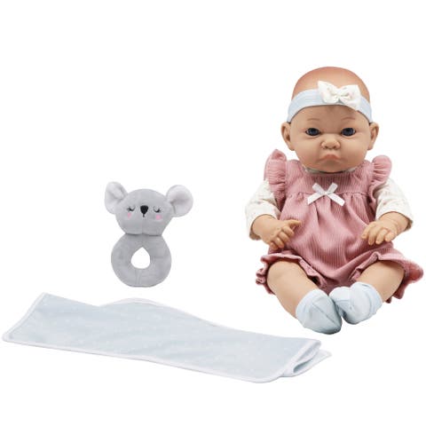 16" Newborn Baby Doll Set With Plush Koala Toy