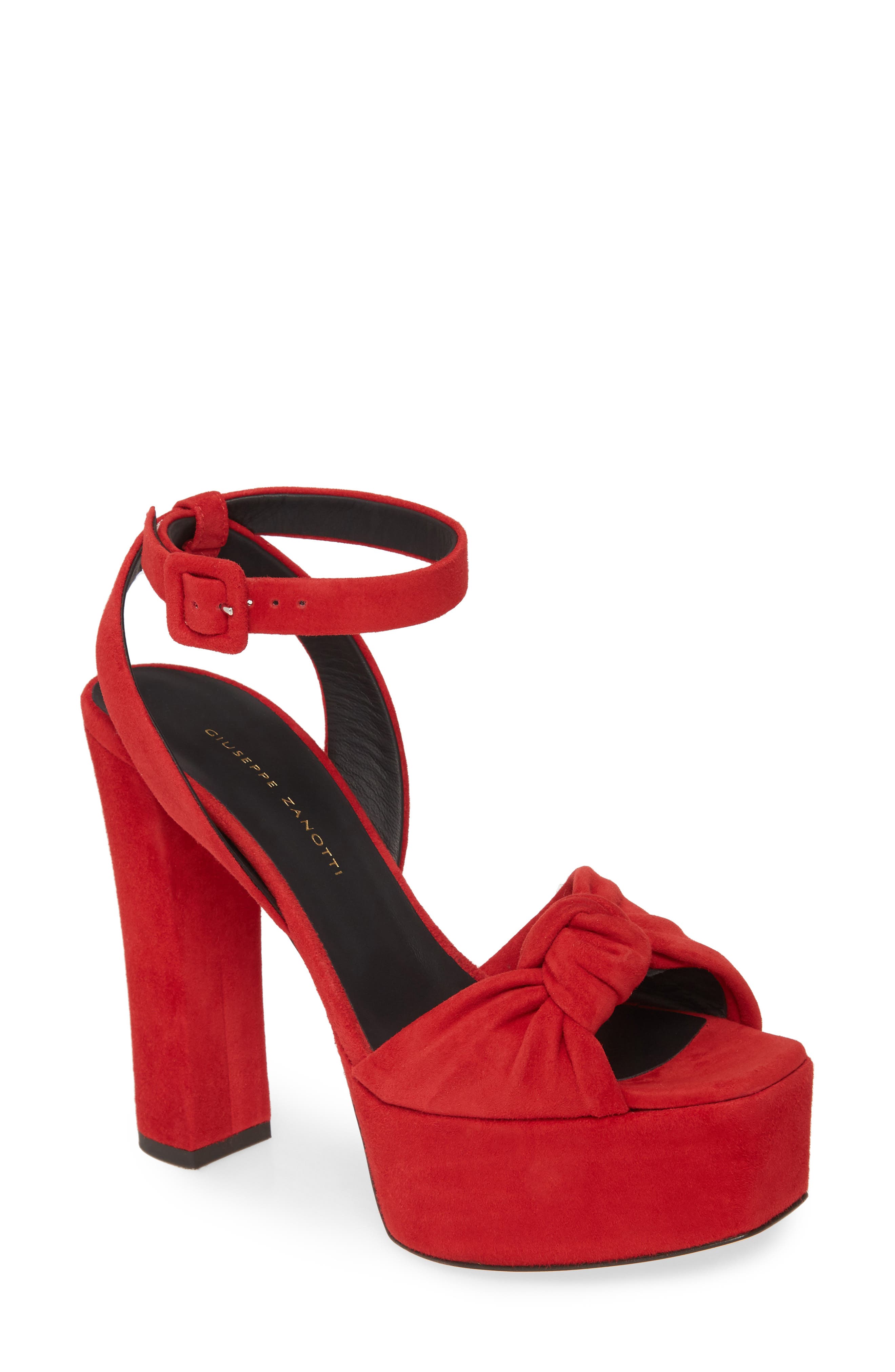 Giuseppe Zanotti Platform Block Heel Sandal, Main, color, 