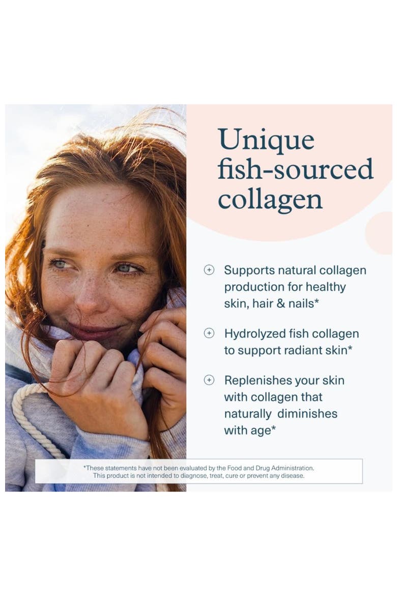 Marine Collagen Hydrolyzed Fish-Sourced Skin Support Supplement Tablets 290 Tablets, Alternate, color, None