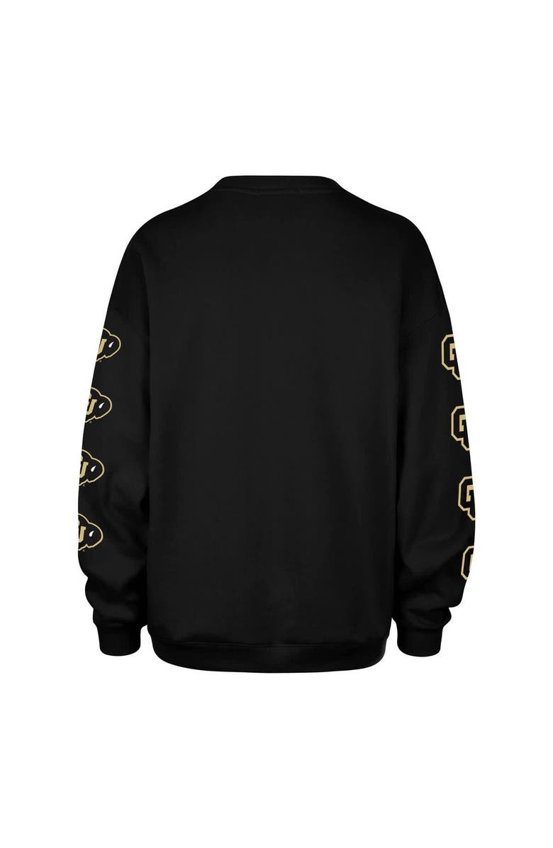 '47 Women's '47 Black Colorado Buffaloes Go Big Oversized Pullover Sweatshirt, Alternate, color, Black