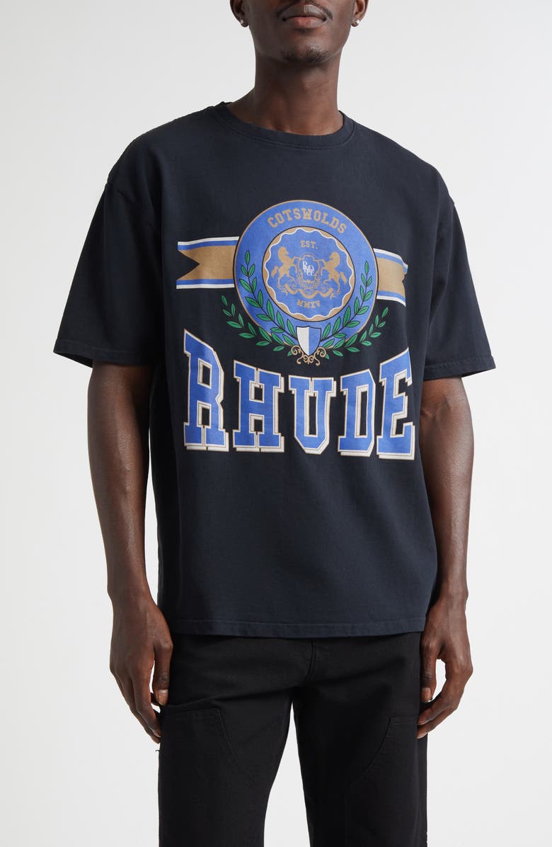 Rhude Cotswold Crest Graphic T-Shirt, Main, color,