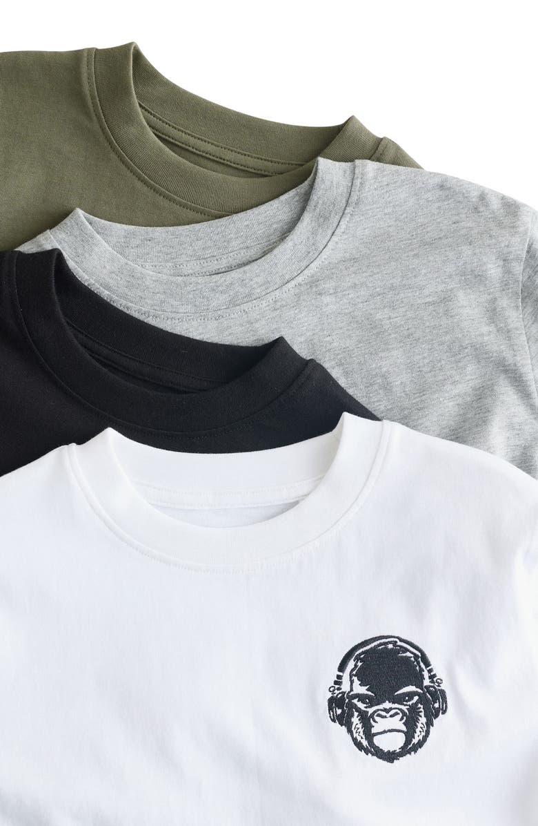 NEXT Kids' Skate Assorted 4-Pack Cotton T-Shirts, Alternate, color,