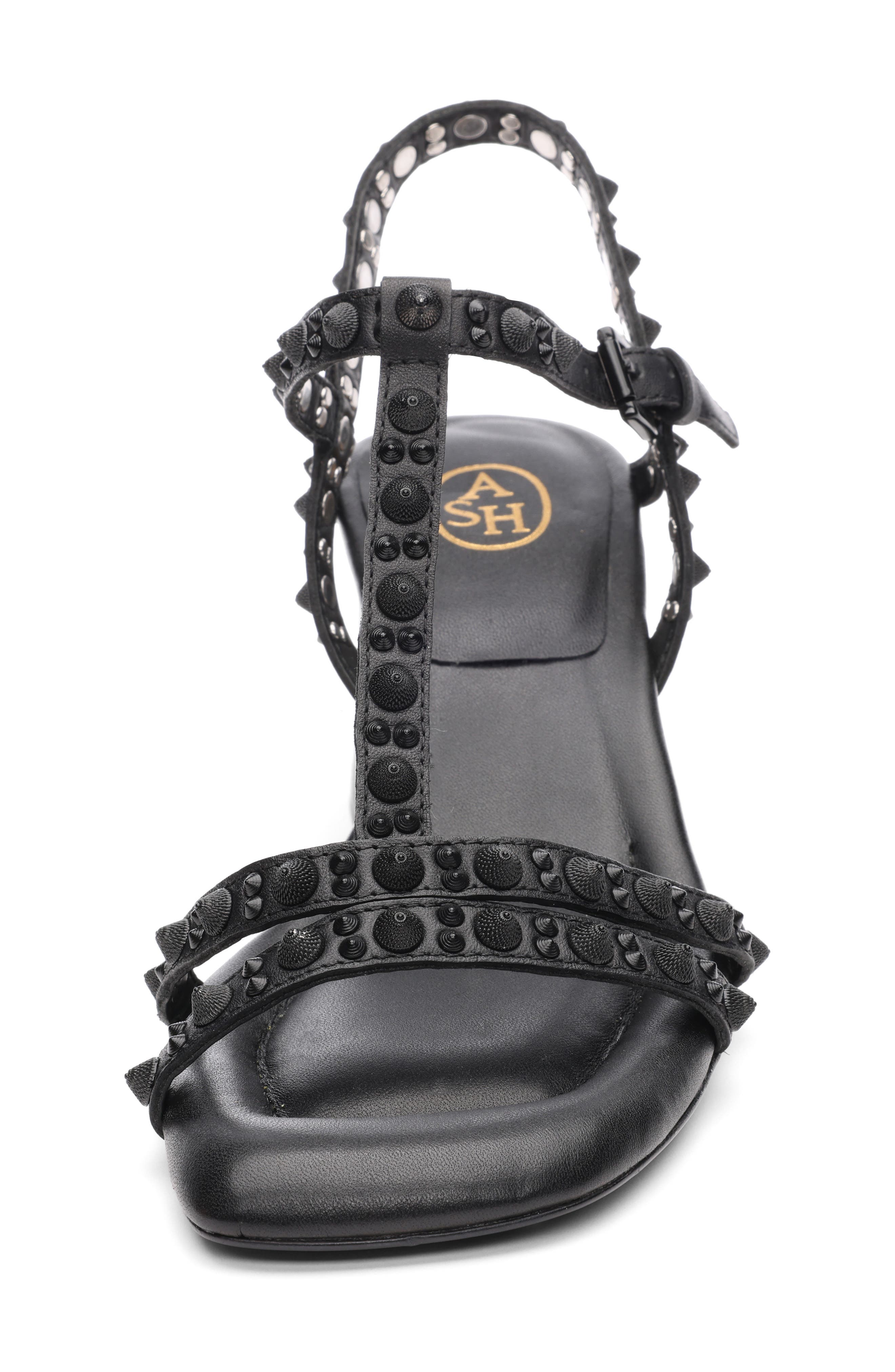 Ash Janice Studded Block Heel Sandal, Alternate, color, 