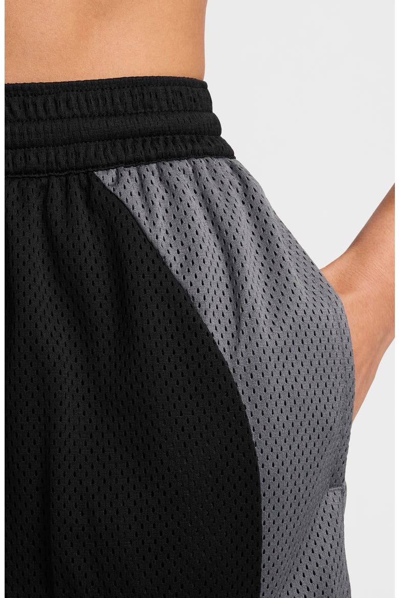 Essential Dri-FIT Mesh Basketball Shorts, Alternate, color, BLACK/ IRON GREY/ WHITE