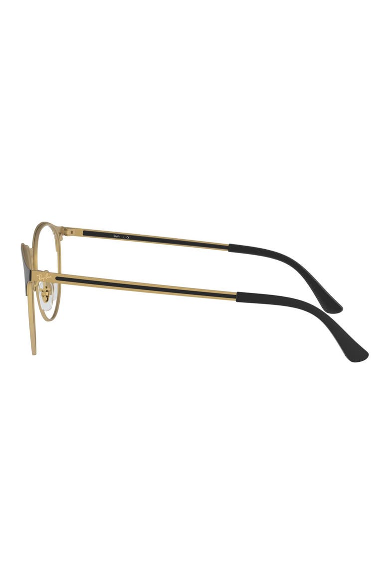 Phantos 53mm Optical Glasses, Alternate, color, BLACK GOLD