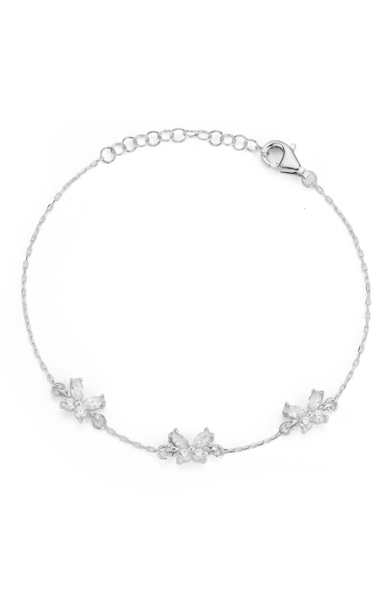 GLAZE JEWELRY CZ Butterfly Bracelet, Main, color, 