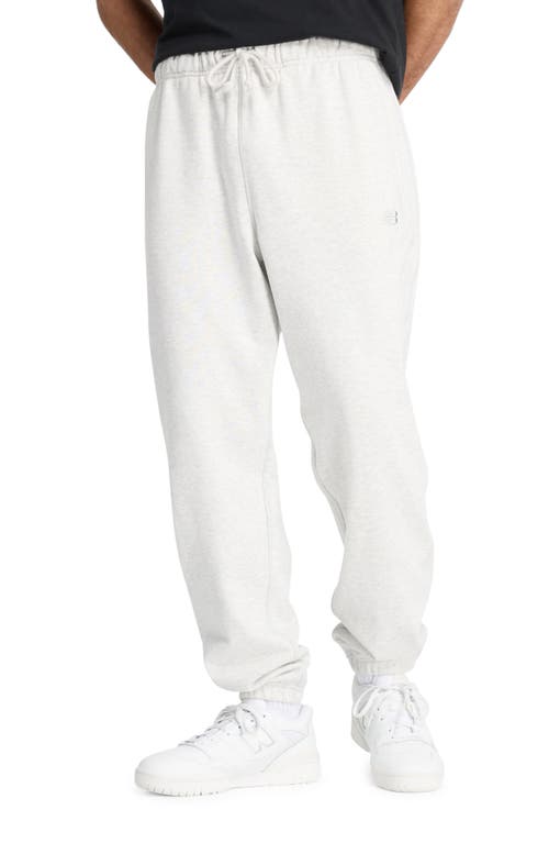 New Balance Athletics Cotton French Terry Sweatpants in Ash Heather Grey 