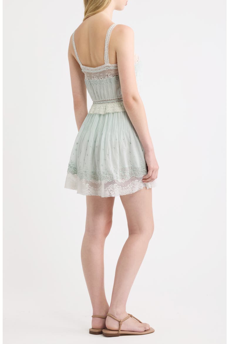 Hadlee Lace Minidress, Alternate, color, EAU DE NIL