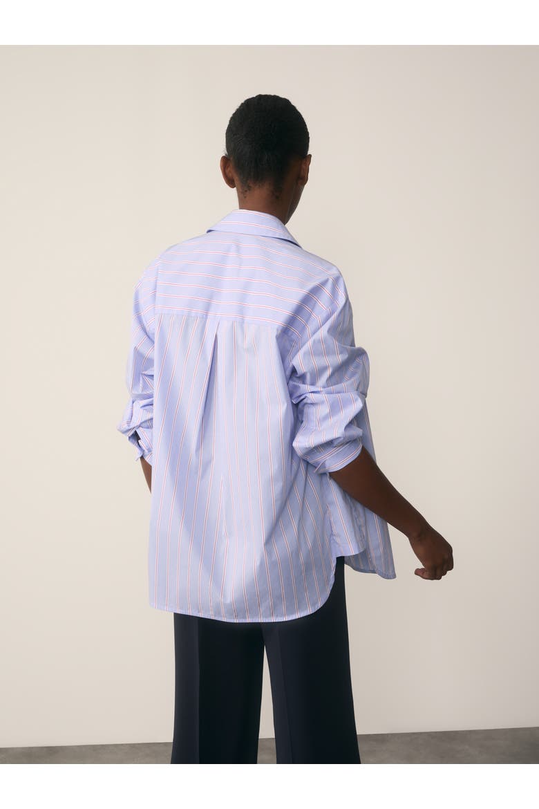 Claudia Long Sleeve Relaxed Fit Shirt, Alternate, color, Blue