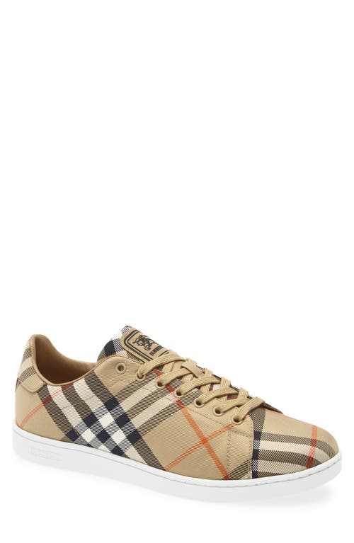 Burberry Multicolor Polyamide Low Top Sneakers In Brown