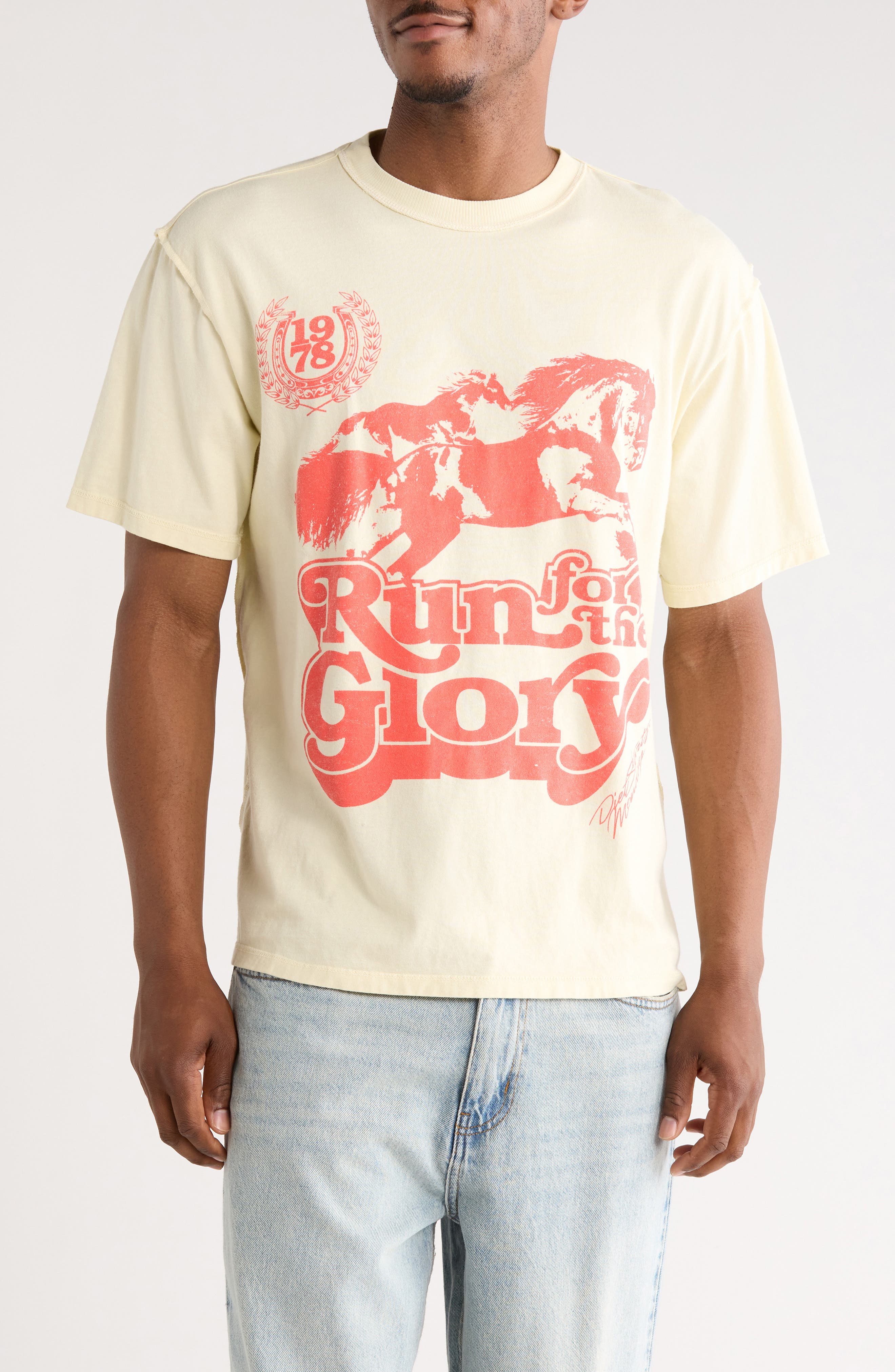 DIET STARTS MONDAY Run for Glory Graphic T-Shirt