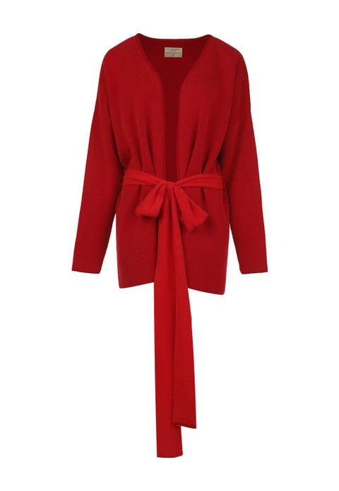 Cherry Fluffy Knit Cardigan