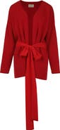 Alexandra Bueno Cherry Fluffy Knit Cardigan