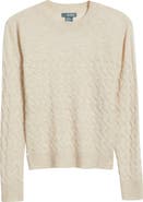 Griffen Wondering Cable Wool & Cashmere Crewneck Sweater