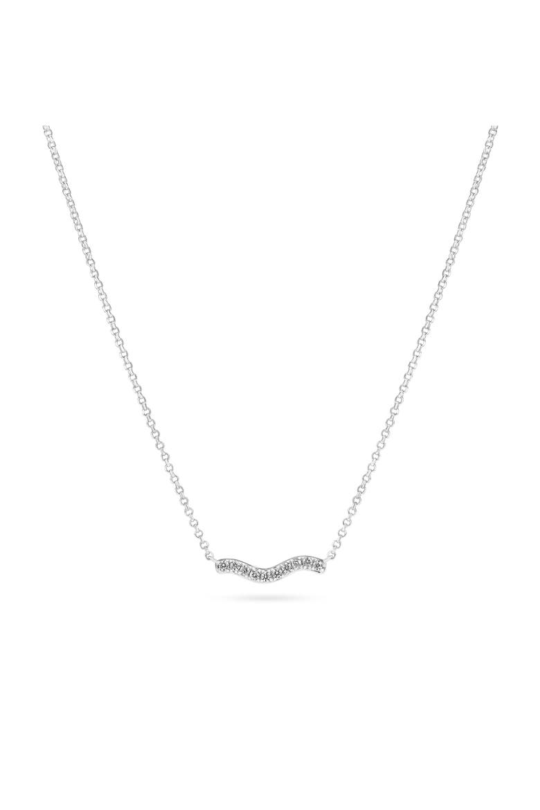 Necklace Ellera Waves, Main, color, 925 Sterling Silver