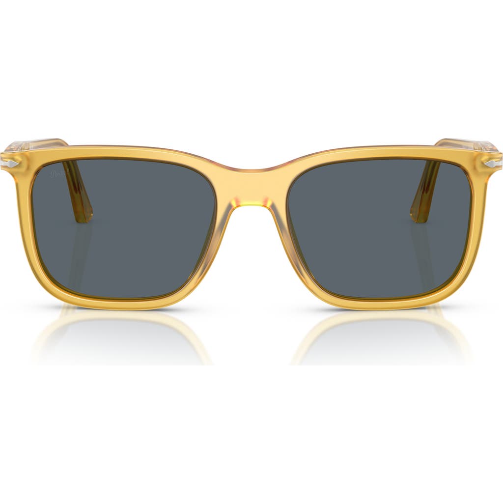 Persol 53mm Rectangular Sunglasses In Blue White