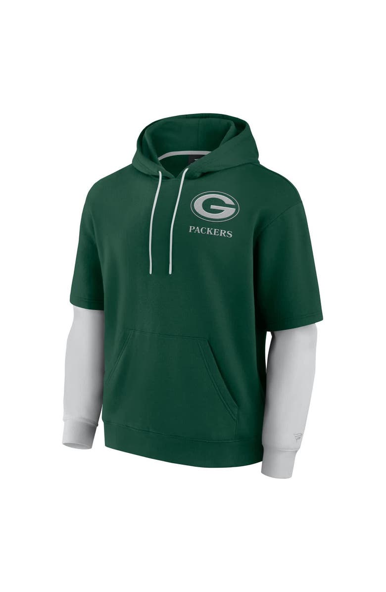 FANATICS Unisex Fanatics Green Green Bay Packers Sleek Elements Pullover Hoodie, Alternate, color, Green