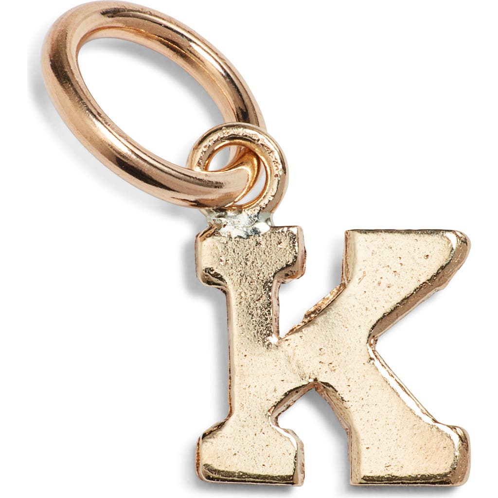 Nashelle Initial Charm In Gold Fill - K