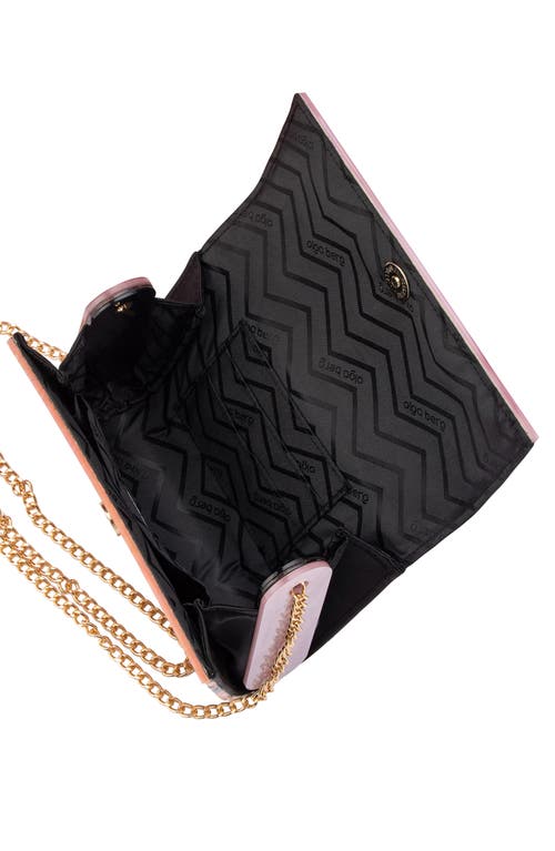Olga Berg Tacer Acrylic Foldover Clutch