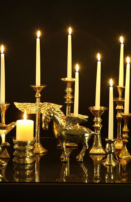 Lunares Angelwing Candleholder In Gold