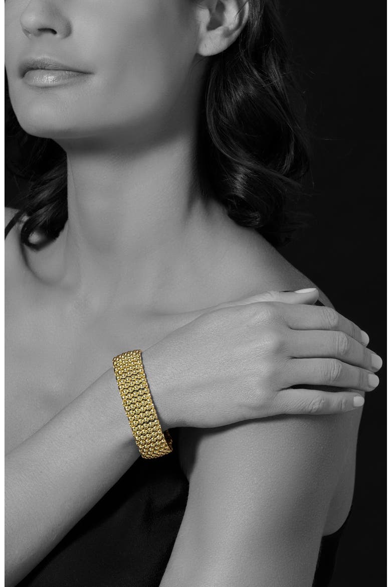 Caviar Gold Bold Wide Rope Bracelet, Alternate, color, GOLD