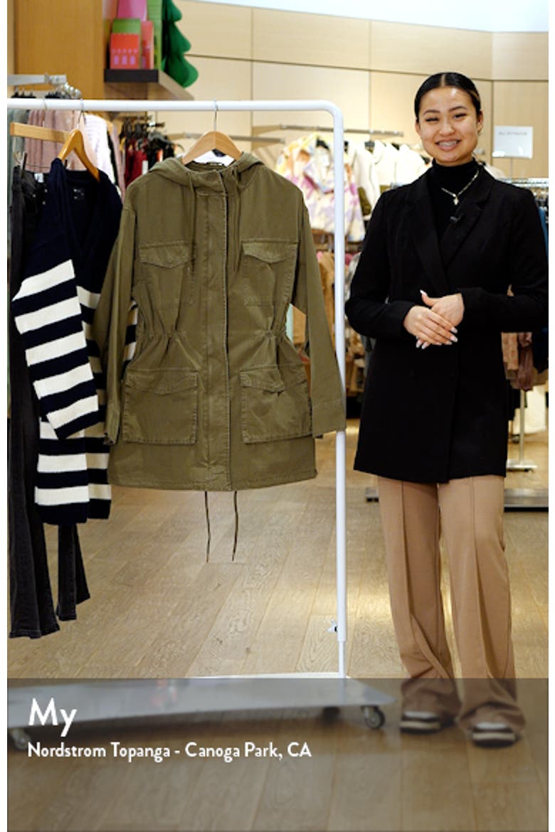 Hooded Cotton Twill Parka video